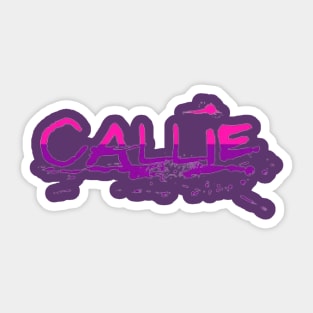 Callie Name Artistic Sticker